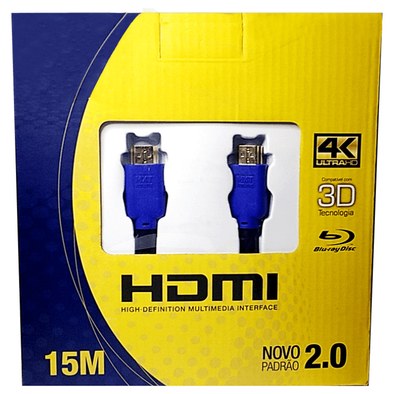 Cabo HDMI 2.0 4k ultraHD 3D 15M