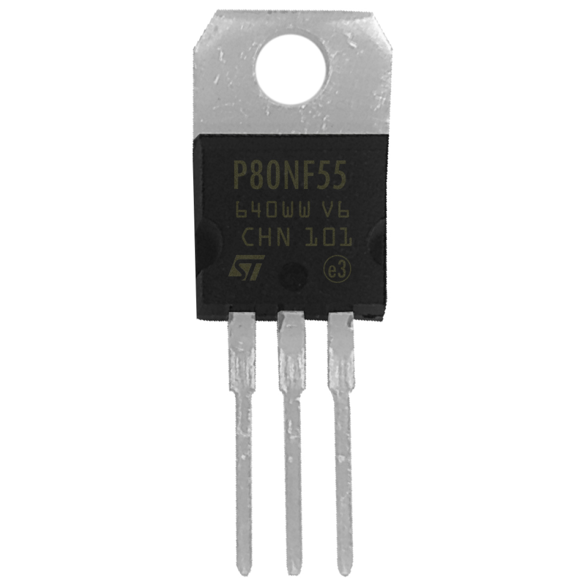 Transistor P 80NF55 Metal - D&D COMPONENTES
