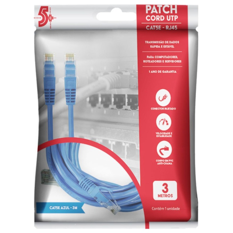 Cabo de Rede Ftp Patch Cord Cat-5E