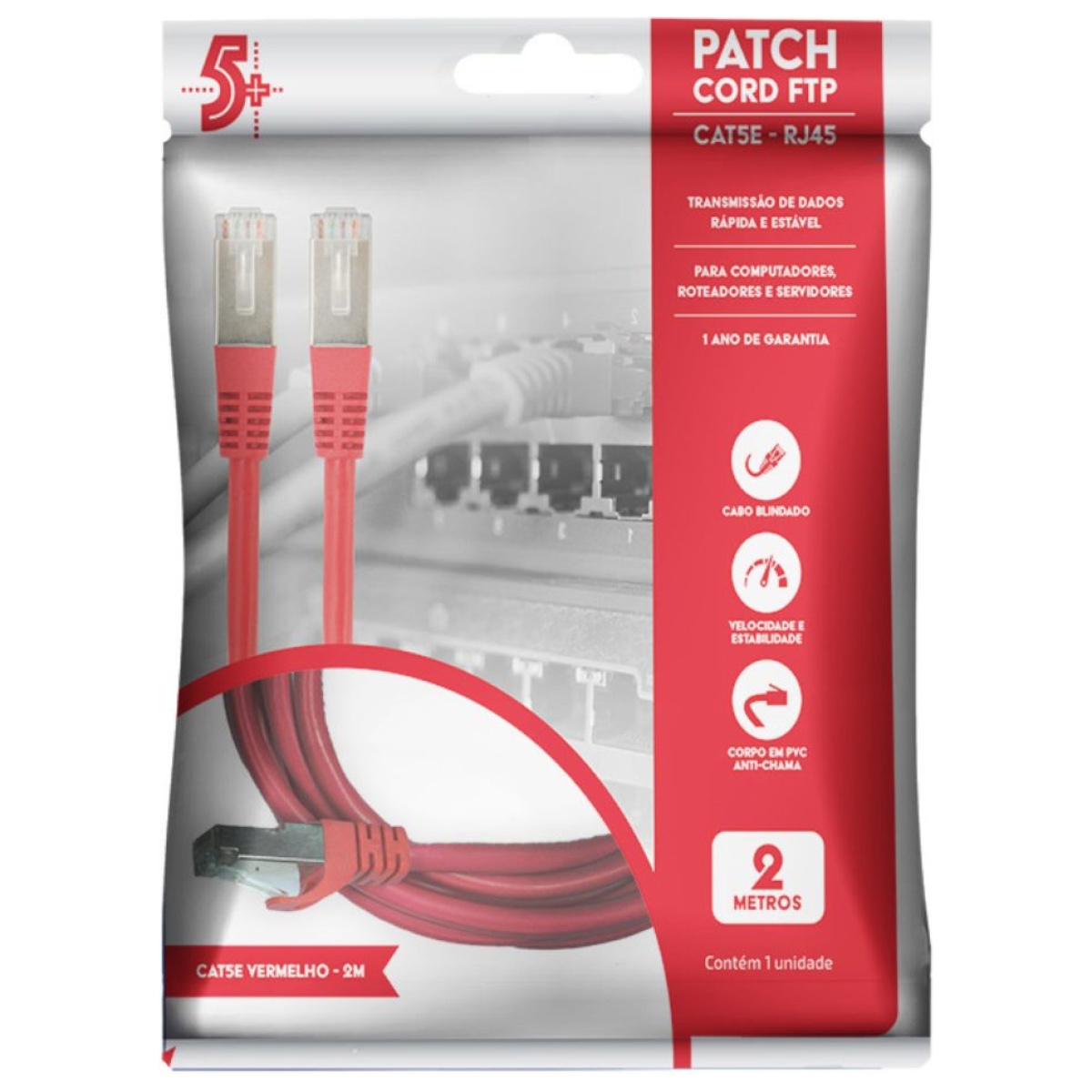 Cabo Patch Cord Cat-5E