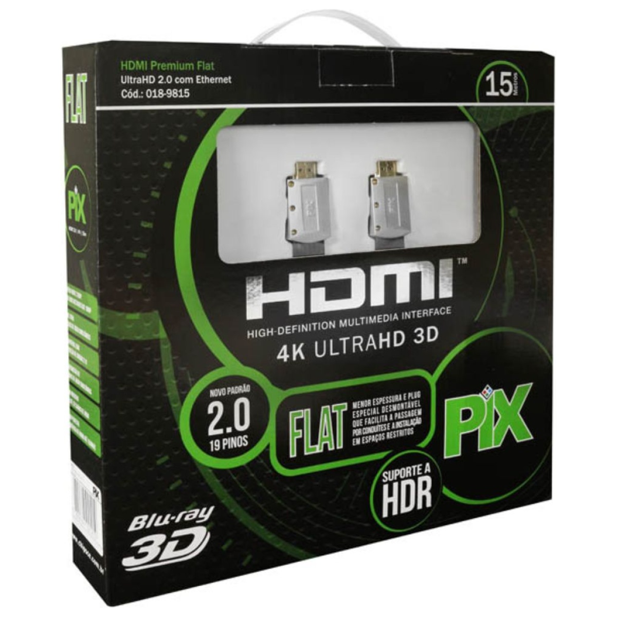 Cabo HDMI 4K Premium Flat 2.0