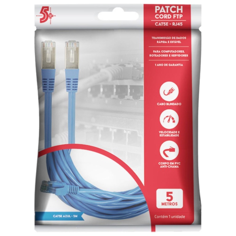 Cabo de Rede Ftp Patch Cord Cat-5E