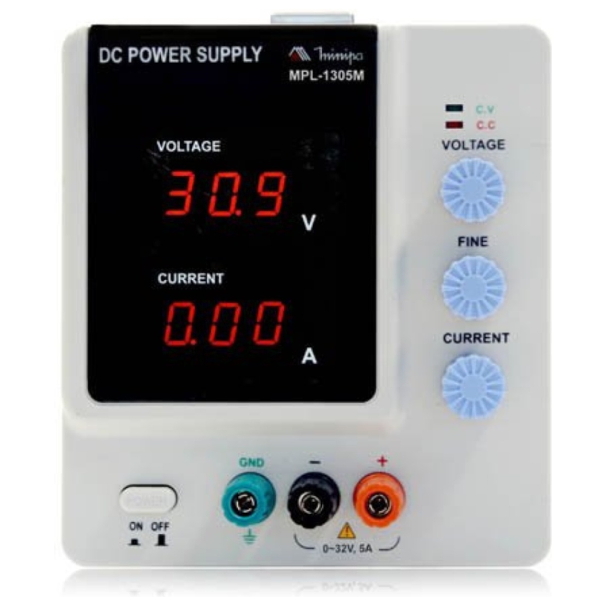 Fonte de Alimentação Regulável DC 5A 0 A 32V MPL-1305M Minipa