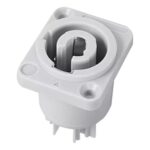 Plug Conector Macho Powercon Painel Linha Cinza