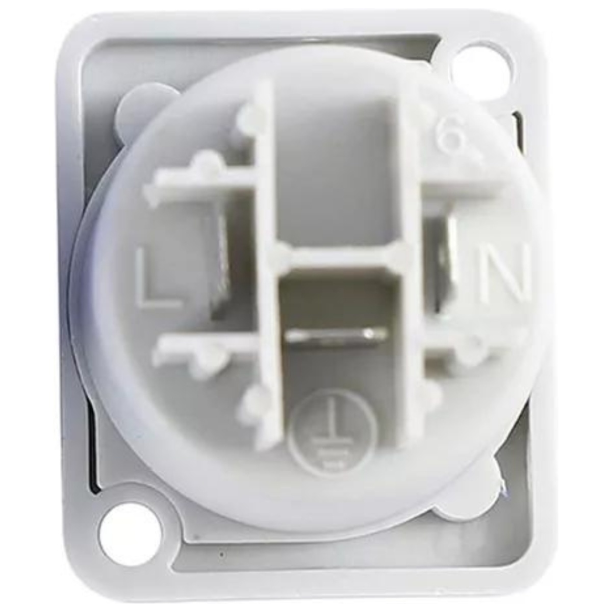 Plug Conector Macho Powercon Painel Linha Cinza