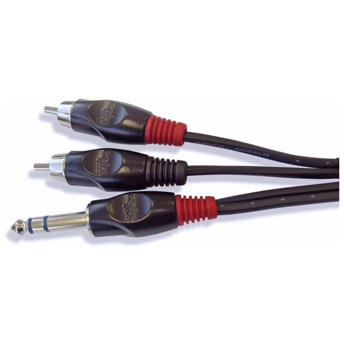 Cabo P10M X 2 RCA 1M. CB AUDIO AC6 1P Santo Angelo