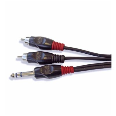 Cabo P10M X 2 RCA 1M. CB AUDIO AC6 1P Santo Angelo