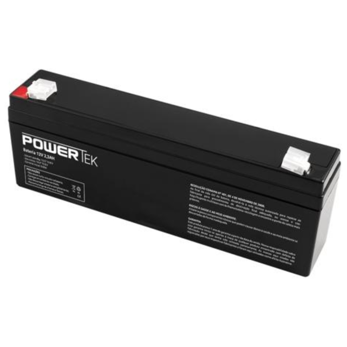 Bateria Selada PowerTek 12V 2,3AH Multilaser