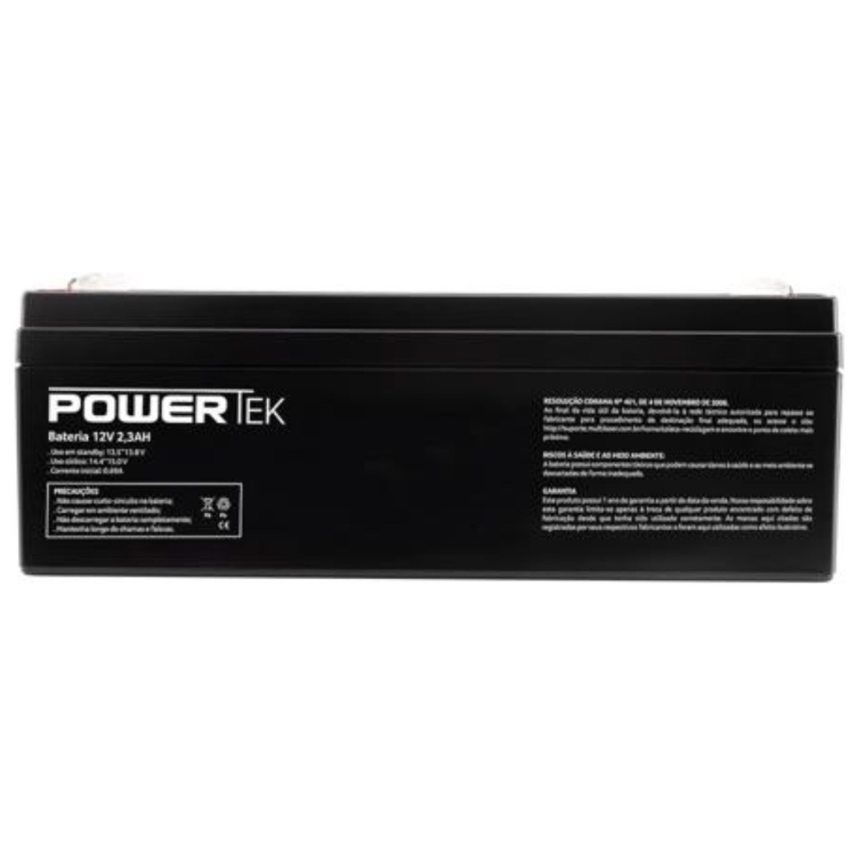 Bateria Selada PowerTek 12V 2,3AH Multilaser