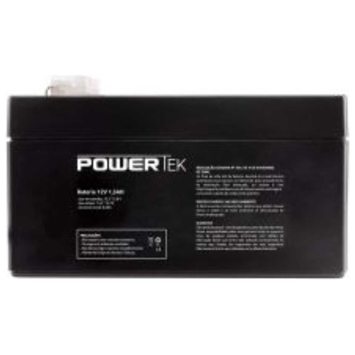 Bateria Selada PowerTek 12V 1,3AH Multilaser