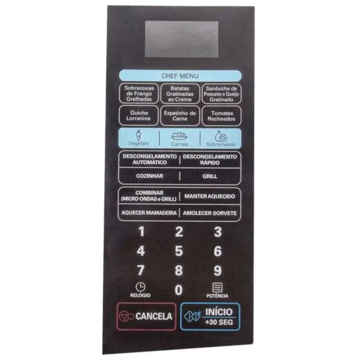 Membrana para Micro-ondas LG MH 6346 SS CHEF MENU ESPELHADA - 2126037