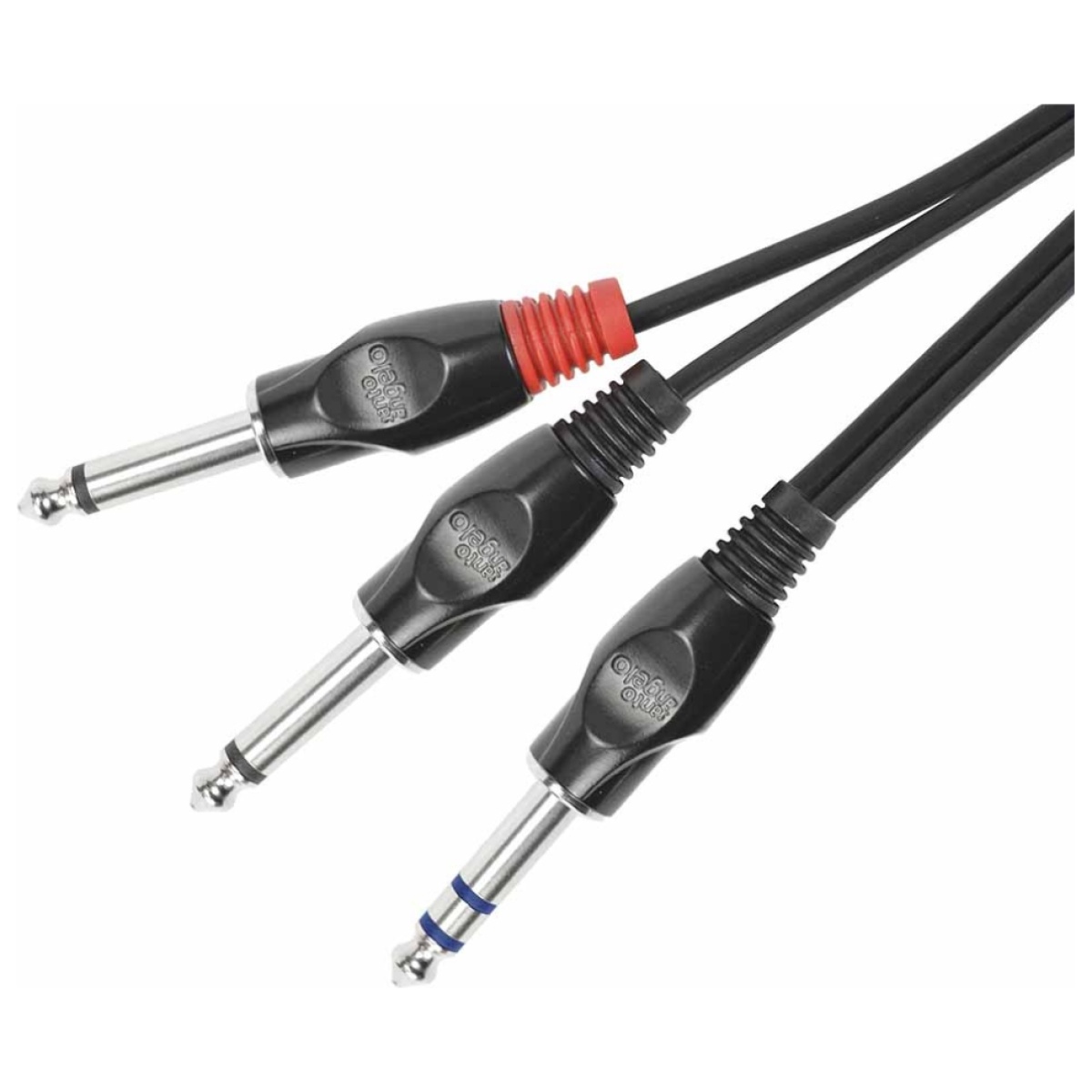 Cabo P10ST X 2 P10M 1M. CB AUDIO AC15 1P Santo Angelo