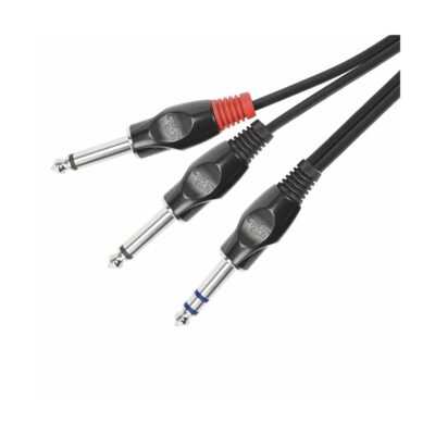 Cabo P10ST X 2 P10M 1M. CB AUDIO AC15 1P Santo Angelo