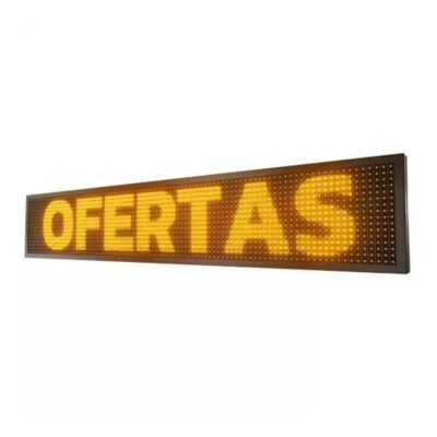 Painel de LED 96X16CM (1X20) Amarelo