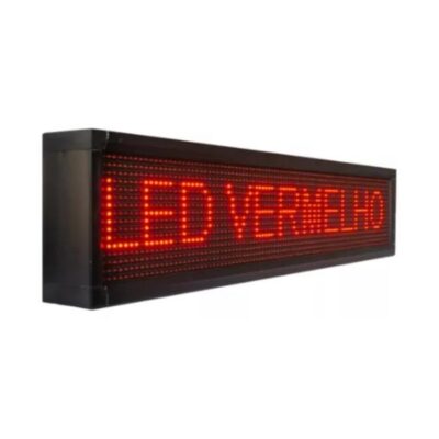 Painel de LED 96X16CM (1X20) Vermelho WI-FI