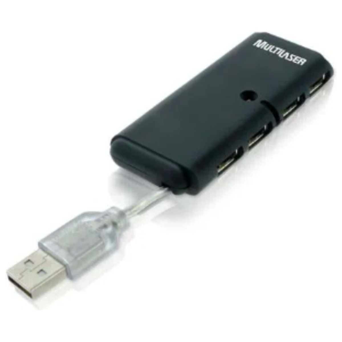 HUB USB 4 Portas Slim 2.0 Preto AC064 Multilaser